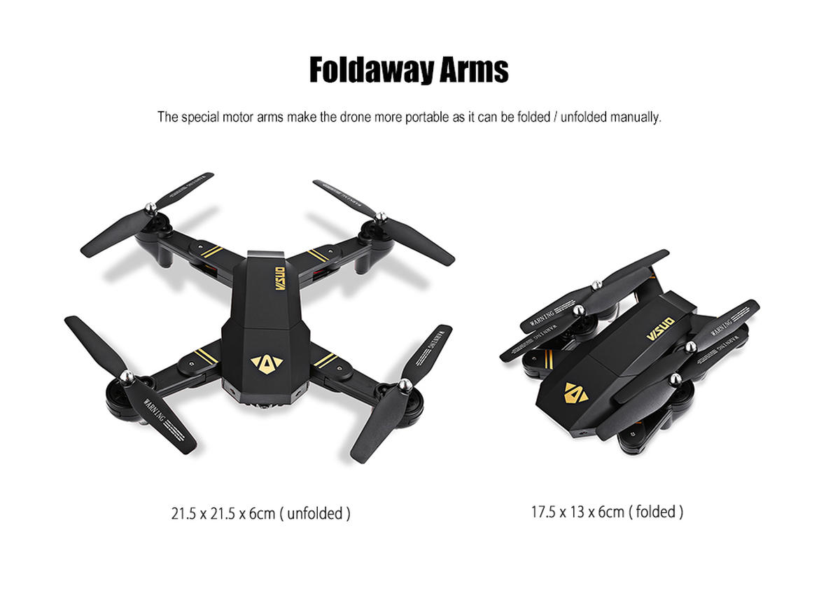  VISUO  XS809HW WIFI FPV Drone Alternatif Mavic Pro dengan 