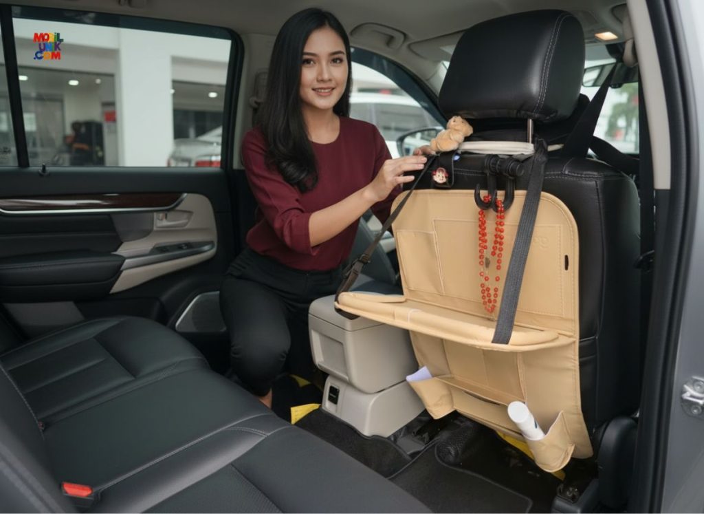 jok belakang mobil multifungsi untuk penyimpanan”
