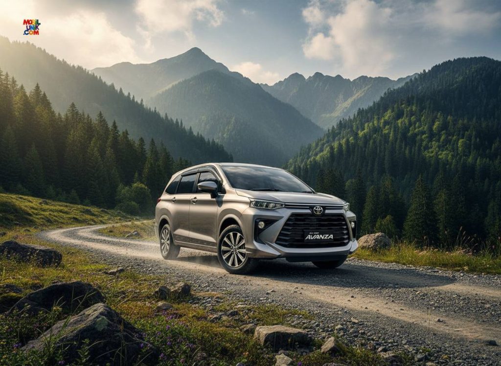 Avanza di tengah alam hijau, cocok untuk eksplorasi pegunungan Palopo.